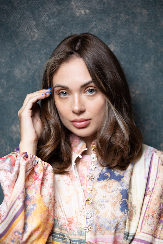 Diti | Short Brown Human Hair Wig | Chic & Modern