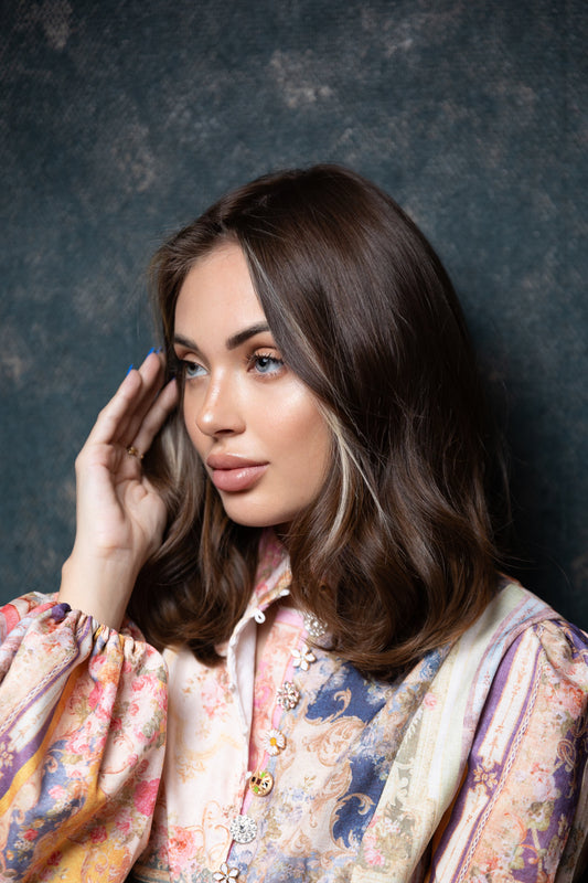 Rosa | Vibrant Brown Human Hair Wig | Bold Statement