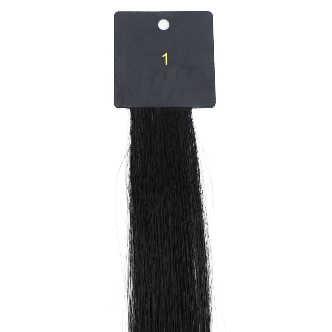 Human Hair Weft Black Extension |#1 – Jet Black
