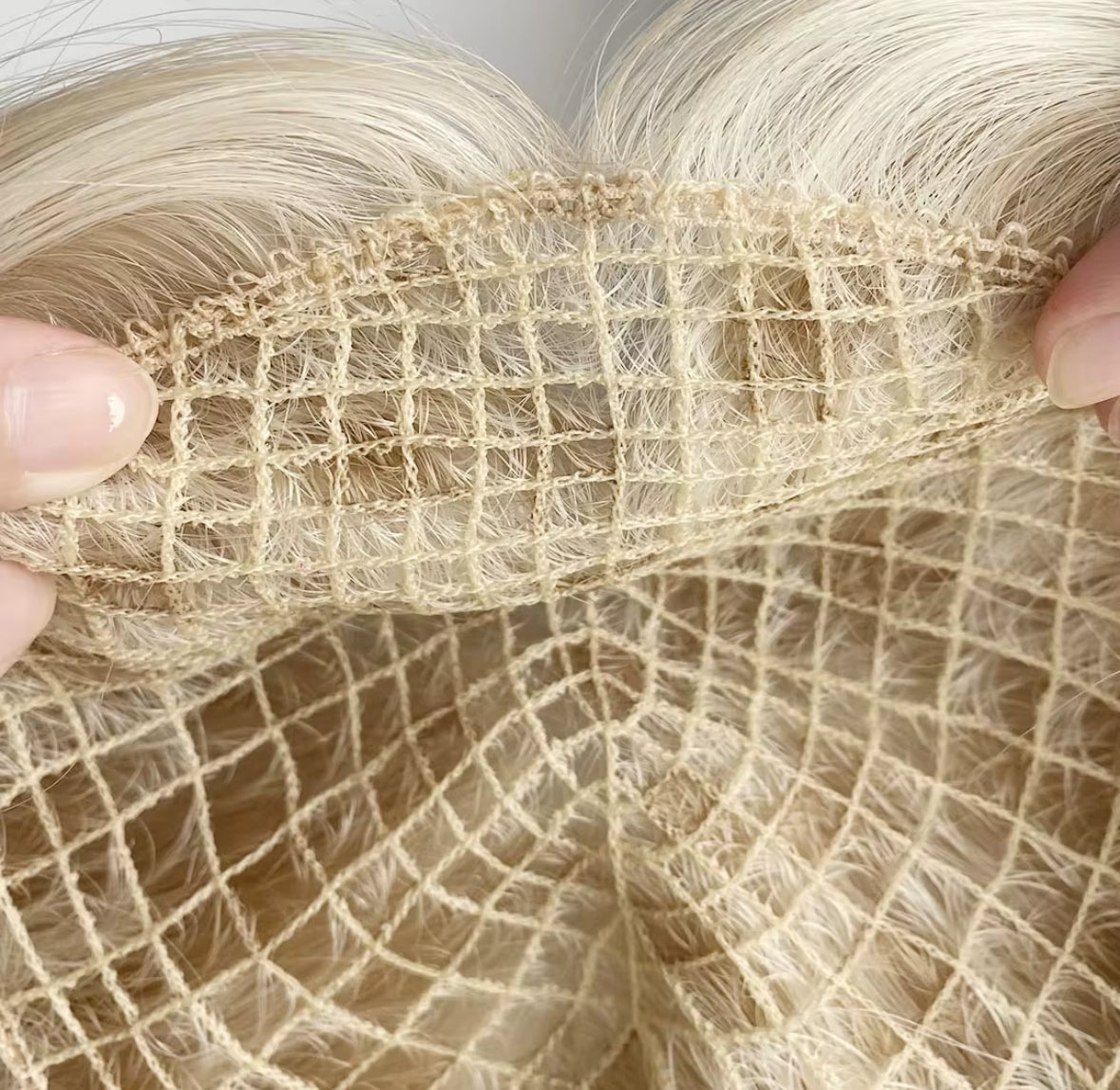 Fishnet Hair Topper | White Collection | Natural Volume