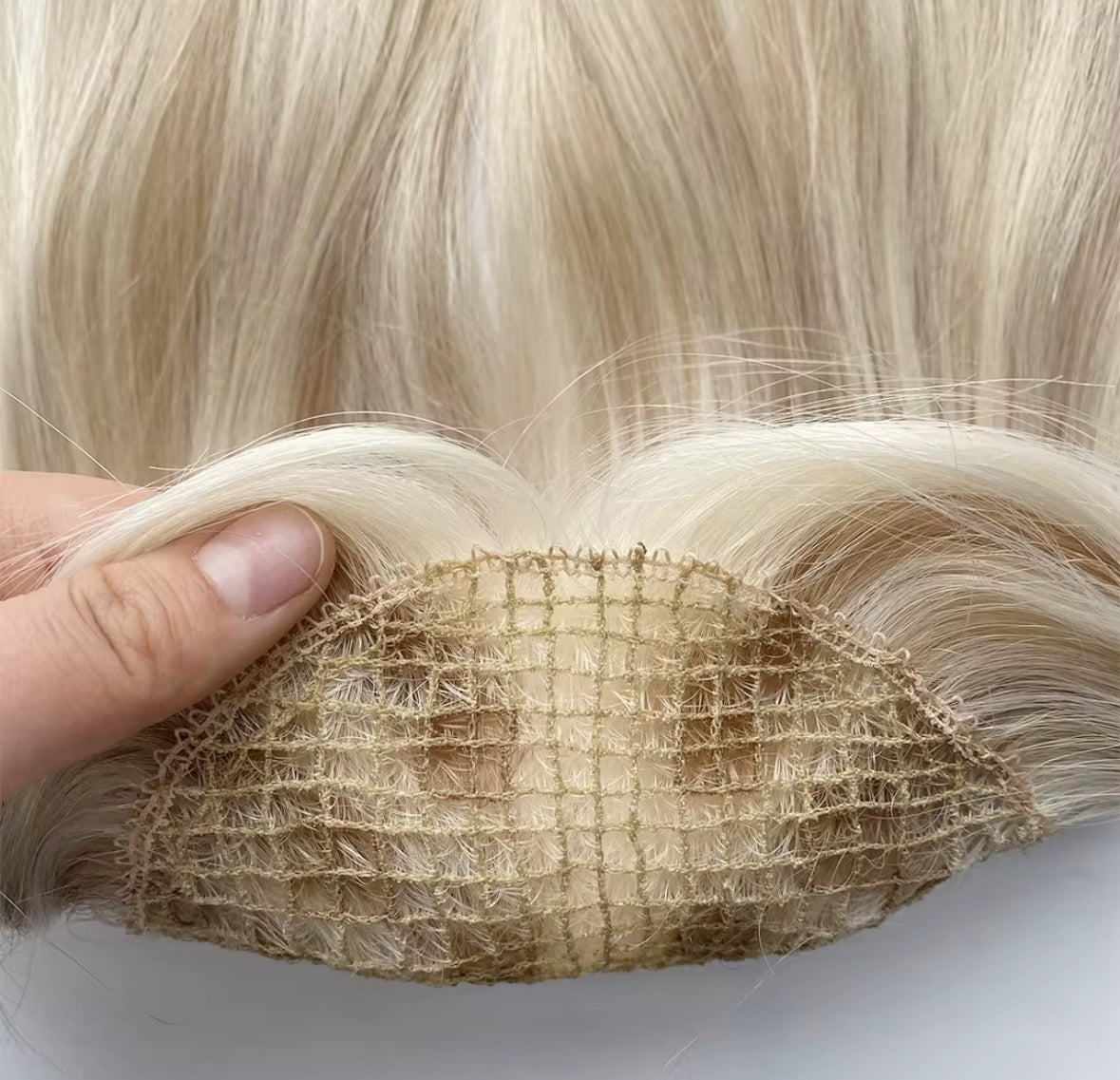 Fishnet Hair Topper | White Collection | Natural Volume