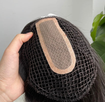 Fishnet Hair Topper | White Collection | Natural Volume