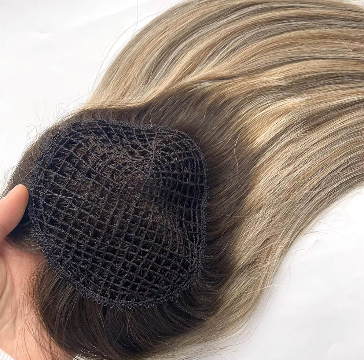 Fishnet Hair Topper | White Collection | Natural Volume