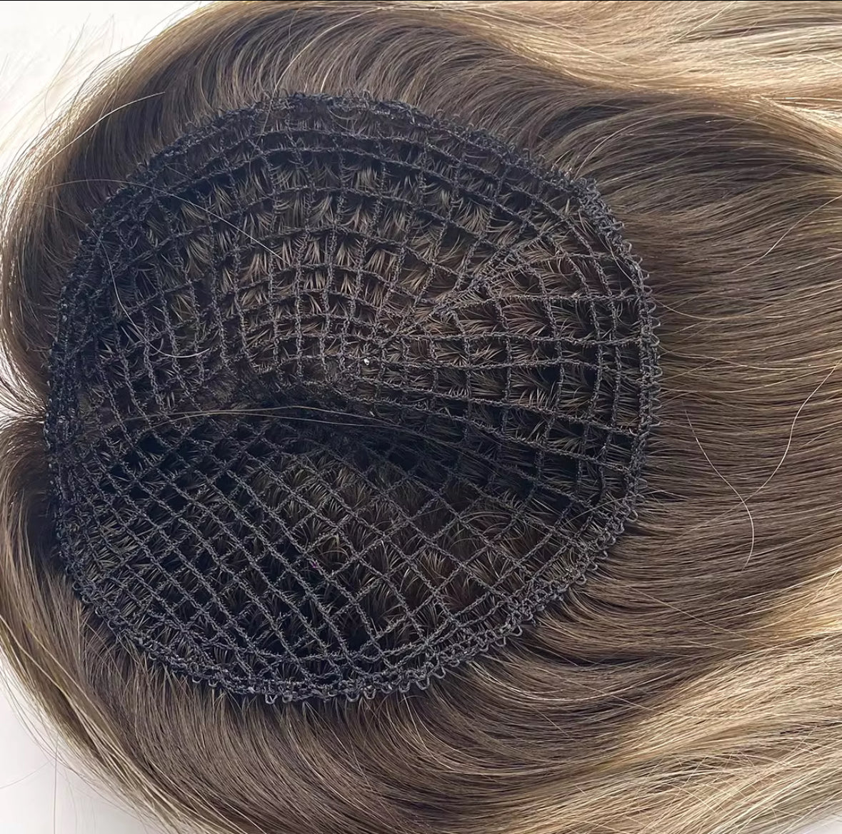 Fishnet Hair Topper | White Collection | Natural Volume