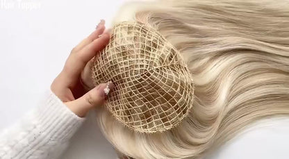 Fishnet Hair Topper | White Collection | Natural Volume